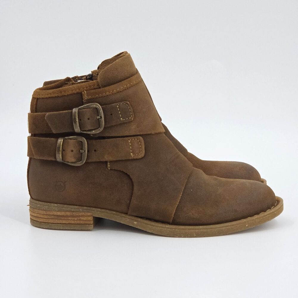 Born Moraga Ankle Boots Booties Womens Size 6 Distressed Cottagecore Goblincore